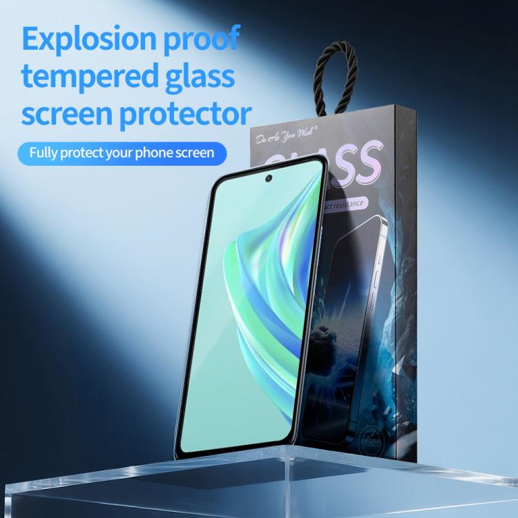 For Infinix Hot 20 Play 5pcs / Pack Do As You Wish Silk Screen Printed HD Tempered Glass Film - Black