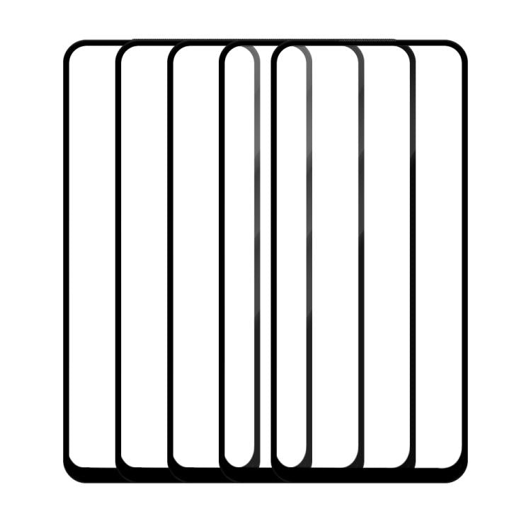 For Infinix Hot 20 5pcs / Pack Do As You Wish Silk Screen Printed HD Tempered Glass Film - Black