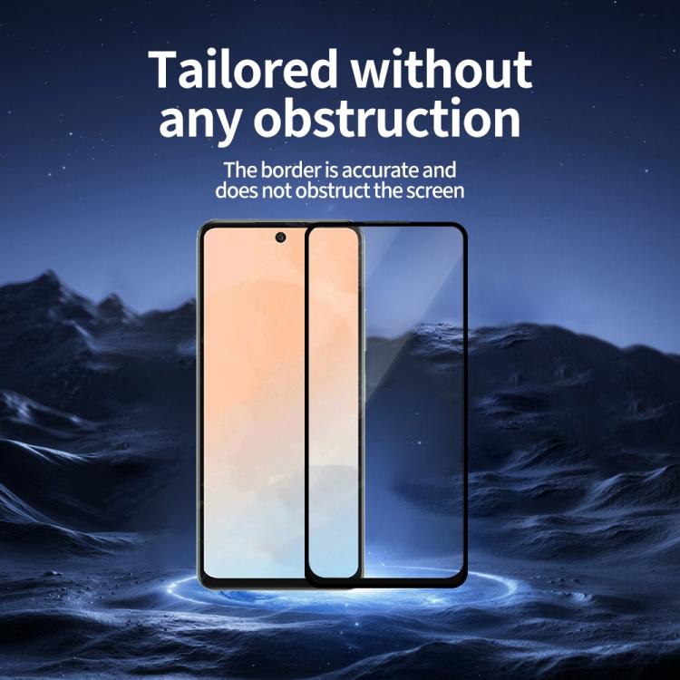 For Infinix Hot 50 4G 5pcs / Pack Do As You Wish Silk Screen Printed HD Tempered Glass Film - Black