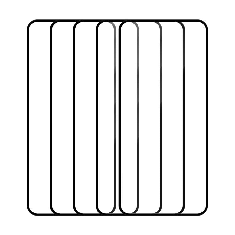 For Infinix Hot 50 5G 5pcs / Pack Do As You Wish Silk Screen Printed HD Tempered Glass Film - Black
