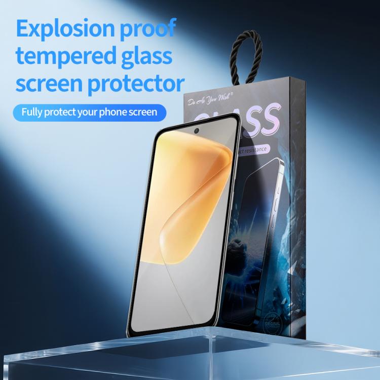 For Infinix Hot 50i 4G 5pcs / Pack Do As You Wish Silk Screen Printed HD Tempered Glass Film - Black