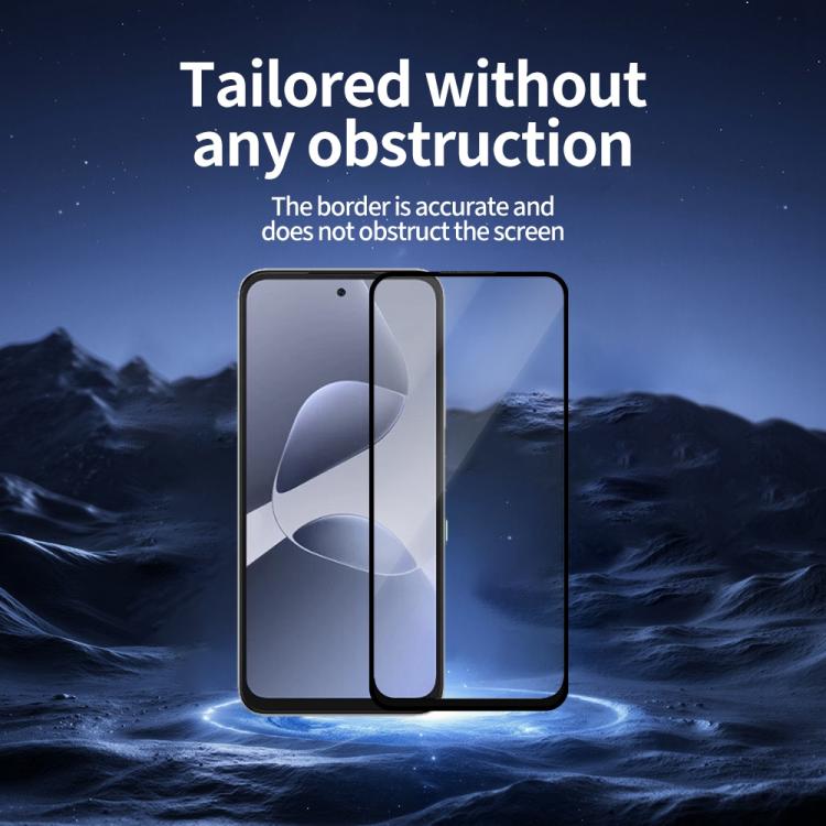 For Infinix Hot 60i 4G 5pcs / Pack Do As You Wish Silk Screen Printed HD Tempered Glass Film - Black