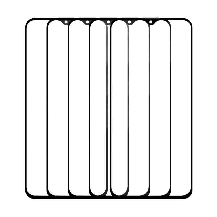 For Infinix Hot 8 5pcs / Pack Do As You Wish Silk Screen Printed HD Tempered Glass Film - Black