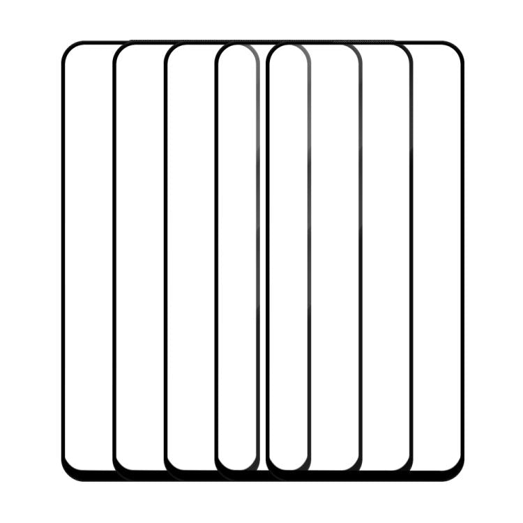 For Infinix Note 7 5pcs / Pack Do As You Wish Silk Screen Printed HD Tempered Glass Film - Black