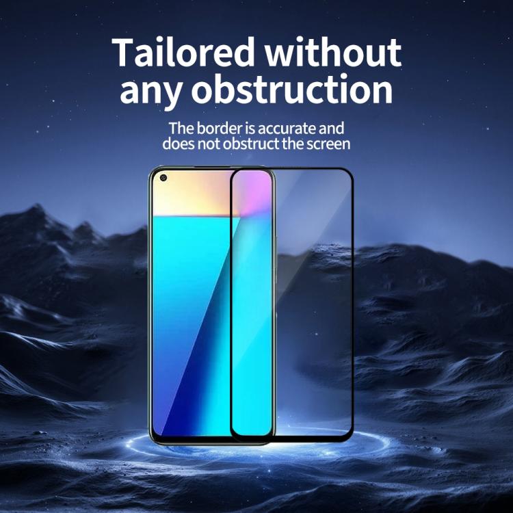 For Infinix Note 7 5pcs / Pack Do As You Wish Silk Screen Printed HD Tempered Glass Film - Black