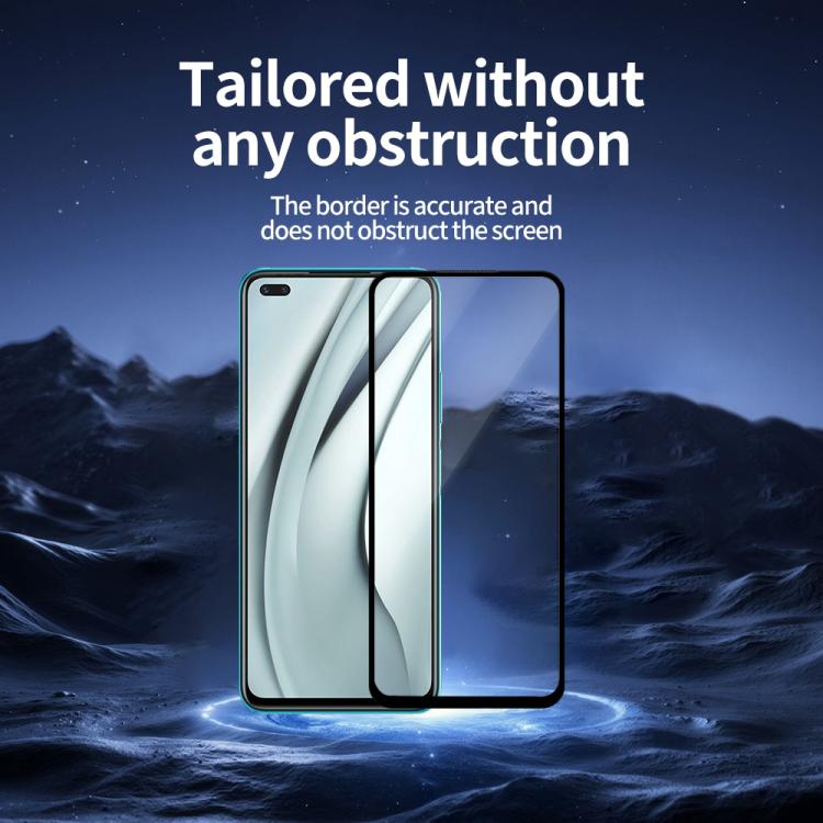For Infinix Note 8 5pcs / Pack Do As You Wish Silk Screen Printed HD Tempered Glass Film - Black