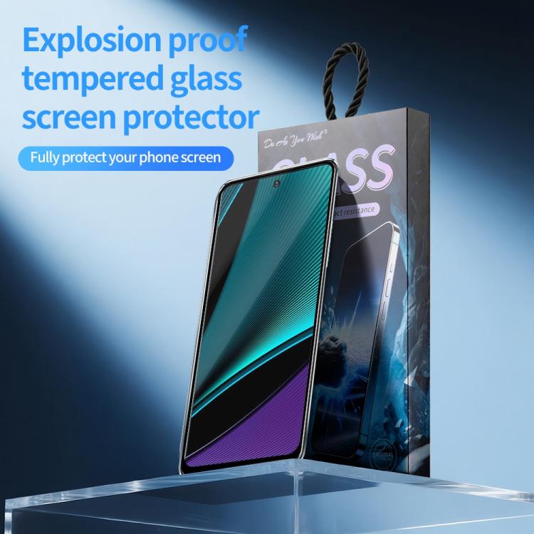 For Infinix Note 11 Pro 5pcs / Pack Do As You Wish Silk Screen Printed HD Tempered Glass Film - Black