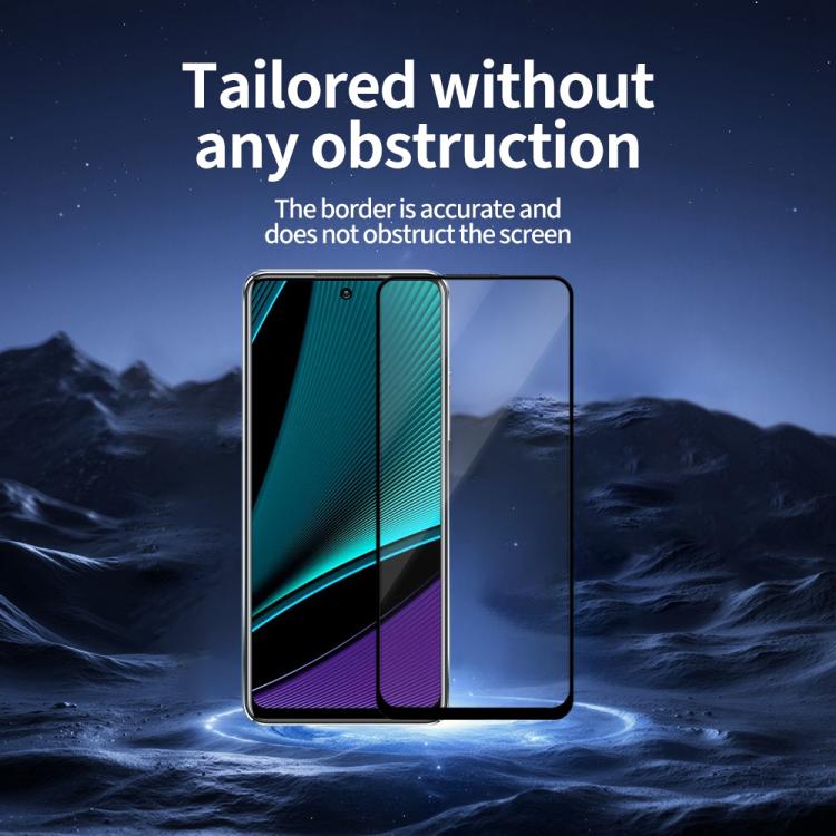 For Infinix Note 11 Pro 5pcs / Pack Do As You Wish Silk Screen Printed HD Tempered Glass Film - Black