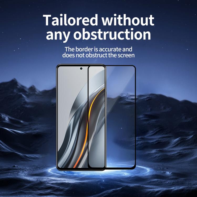 For Infinix Note 12 VIP 5pcs / Pack Do As You Wish Silk Screen Printed HD Tempered Glass Film - Black