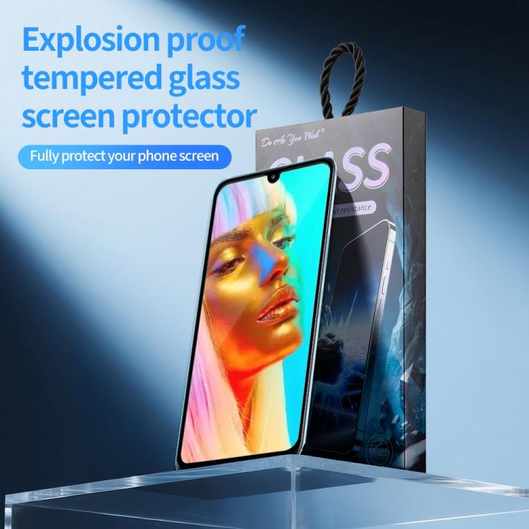 For Infinix Note 12i 5pcs / Pack Do As You Wish Silk Screen Printed HD Tempered Glass Film - Black