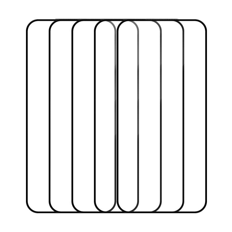 For Infinix Note 60 Pro 5G 5pcs / Pack Do As You Wish Silk Screen Printed HD Tempered Glass Film - Black