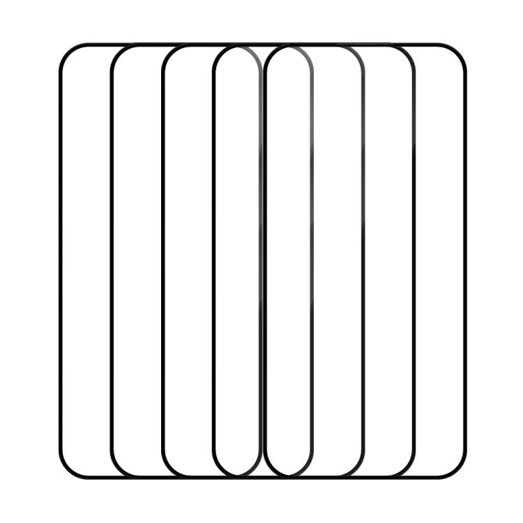 For Infinix Note 60 Ultra 5G 5pcs / Pack Do As You Wish Silk Screen Printed HD Tempered Glass Film - Black