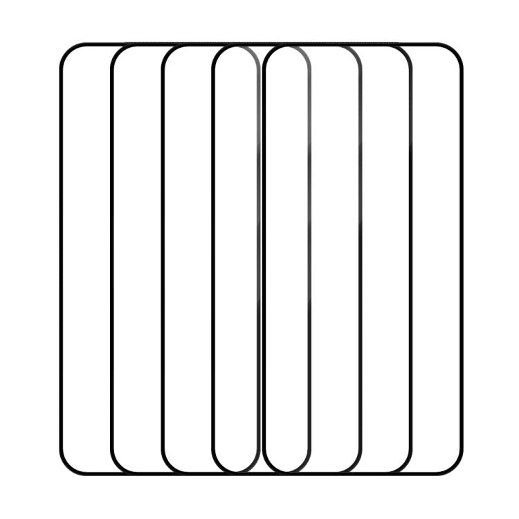 For Infinix Note 60 5G 5pcs / Pack Do As You Wish Silk Screen Printed HD Tempered Glass Film - Black