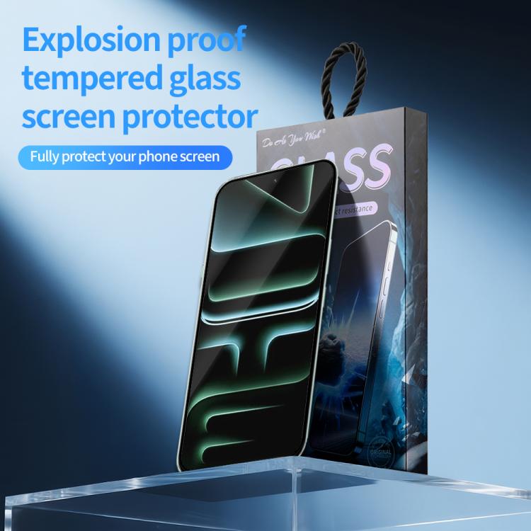 For Infinix Note 60 5G 5pcs / Pack Do As You Wish Silk Screen Printed HD Tempered Glass Film - Black