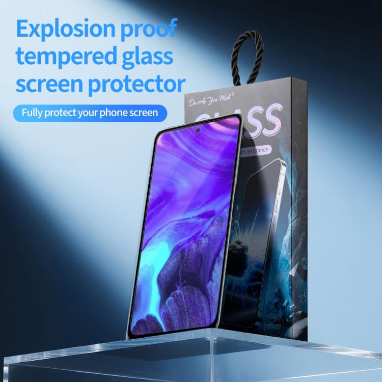 For Infinix Note 10 Pro NFC 5pcs / Pack Do As You Wish Silk Screen Printed HD Tempered Glass Film - Black