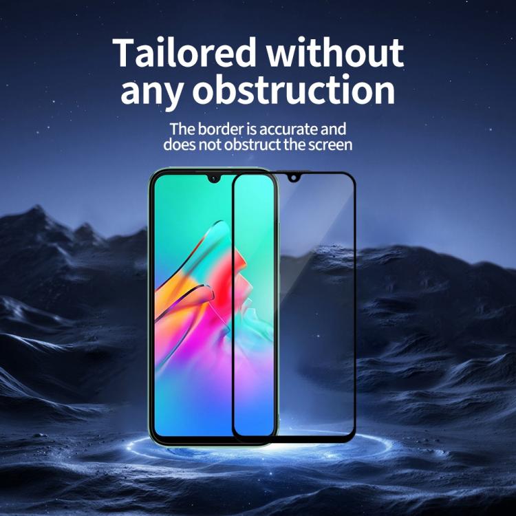 For Infinix Smart HD 2021 5pcs / Pack Do As You Wish Silk Screen Printed HD Tempered Glass Film - Black
