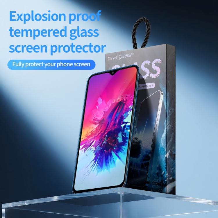 For Infinix Smart 3 Plus 5pcs / Pack Do As You Wish Silk Screen Printed HD Tempered Glass Film - Black
