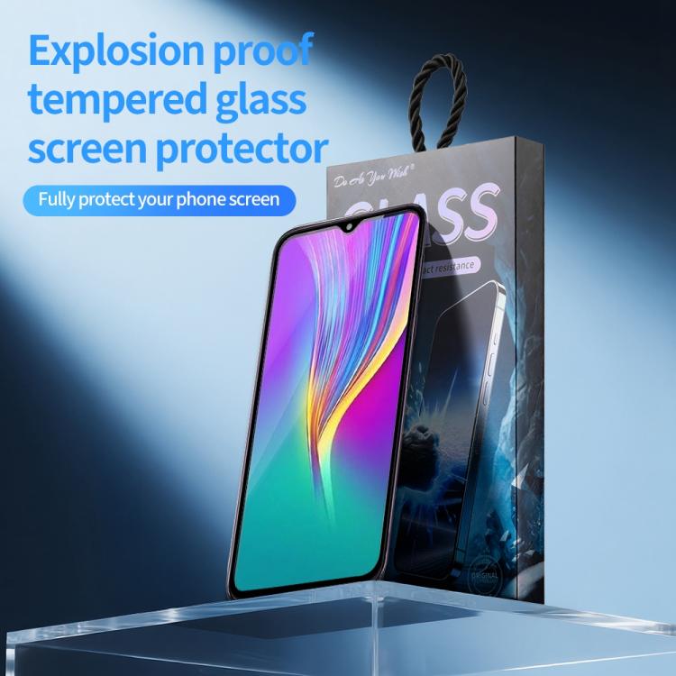 For Infinix Smart 4c 5pcs / Pack Do As You Wish Silk Screen Printed HD Tempered Glass Film - Black