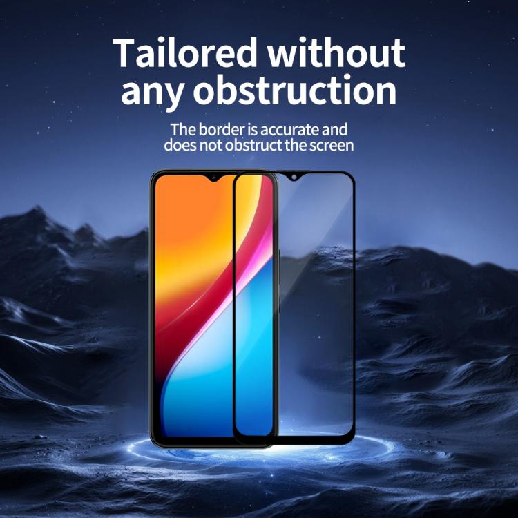 For Infinix Smart 5 Pro 5pcs / Pack Do As You Wish Silk Screen Printed HD Tempered Glass Film - Black