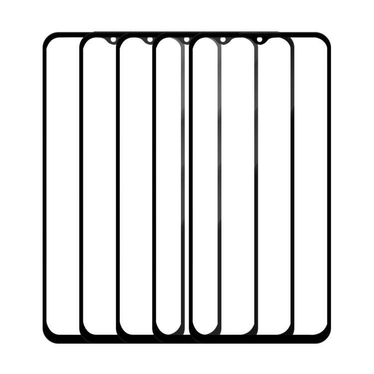 For Infinix Smart 7 5pcs / Pack Do As You Wish Silk Screen Printed HD Tempered Glass Film - Black