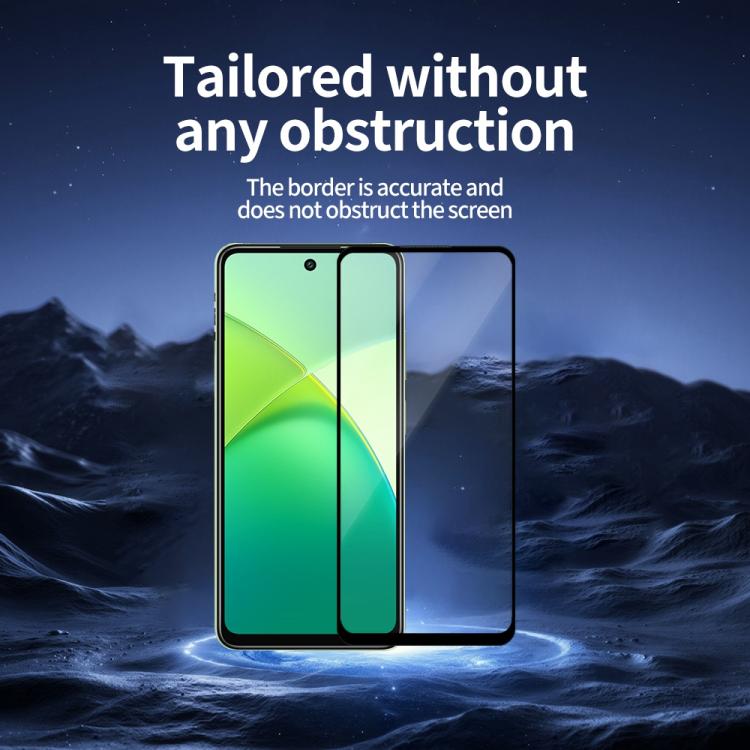 For Infinix Smart 10 HD 4G 5pcs / Pack Do As You Wish Silk Screen Printed HD Tempered Glass Film - Black