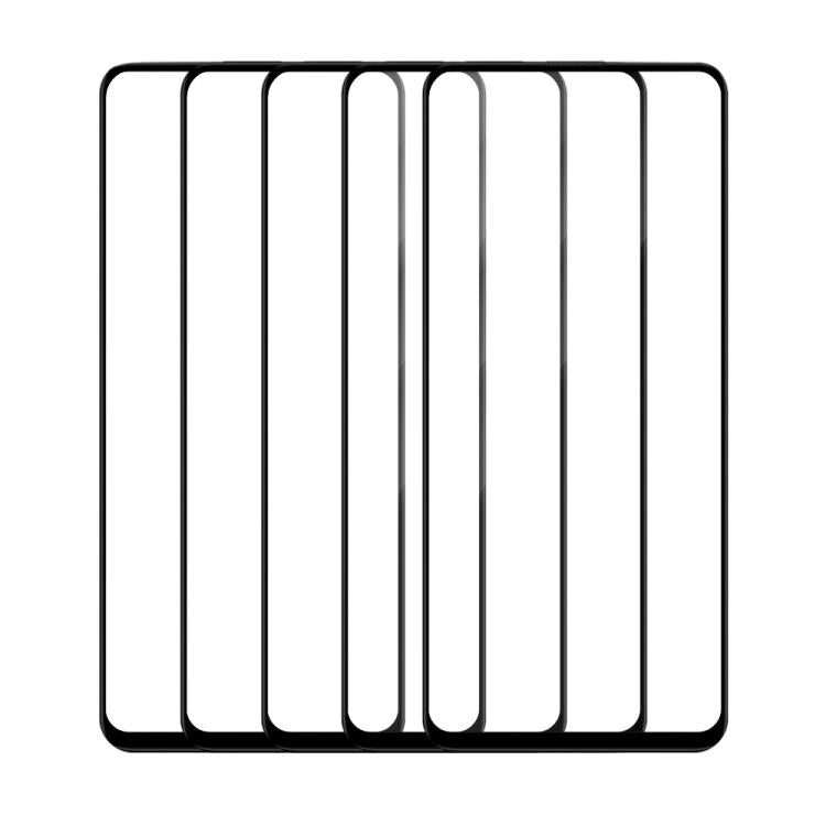 For Infinix Zero 8 5pcs / Pack Do As You Wish Silk Screen Printed HD Tempered Glass Film - Black