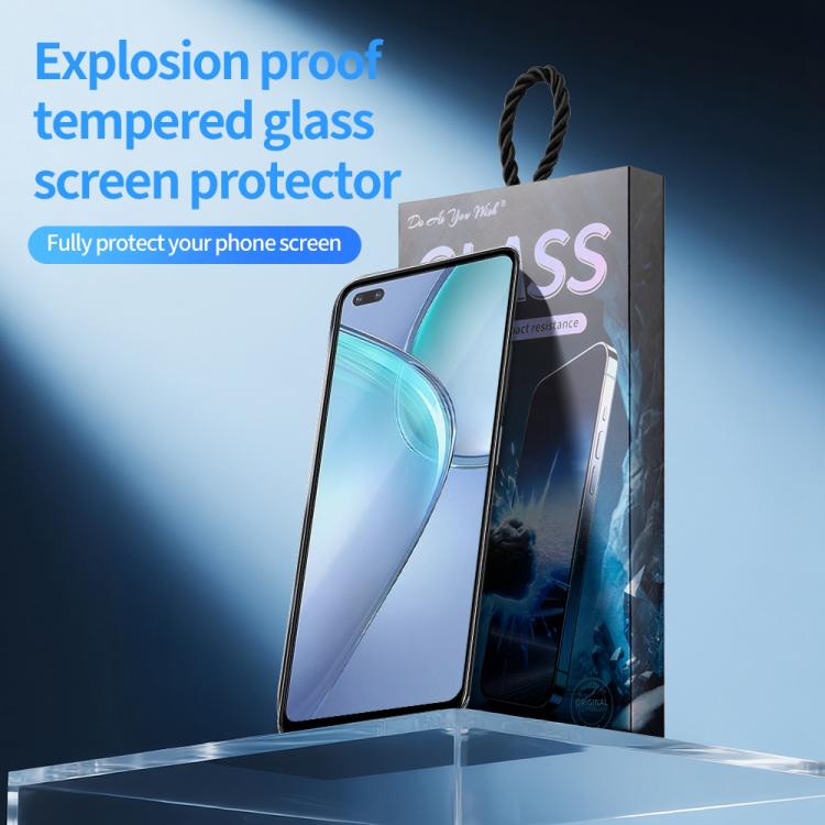 For Infinix Zero 8 5pcs / Pack Do As You Wish Silk Screen Printed HD Tempered Glass Film - Black
