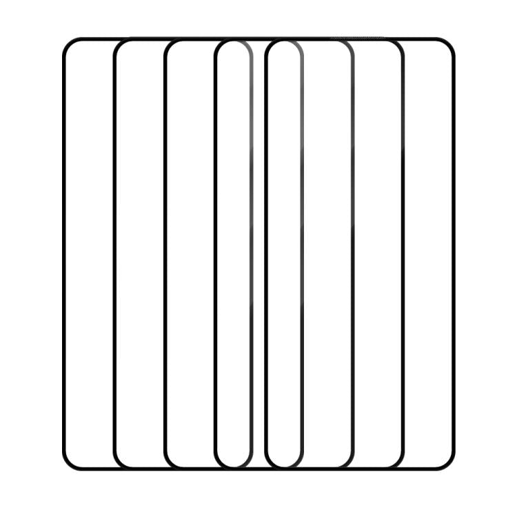 For Infinix Note 11s 5pcs / Pack Do As You Wish Silk Screen Printed HD Tempered Glass Film - Black