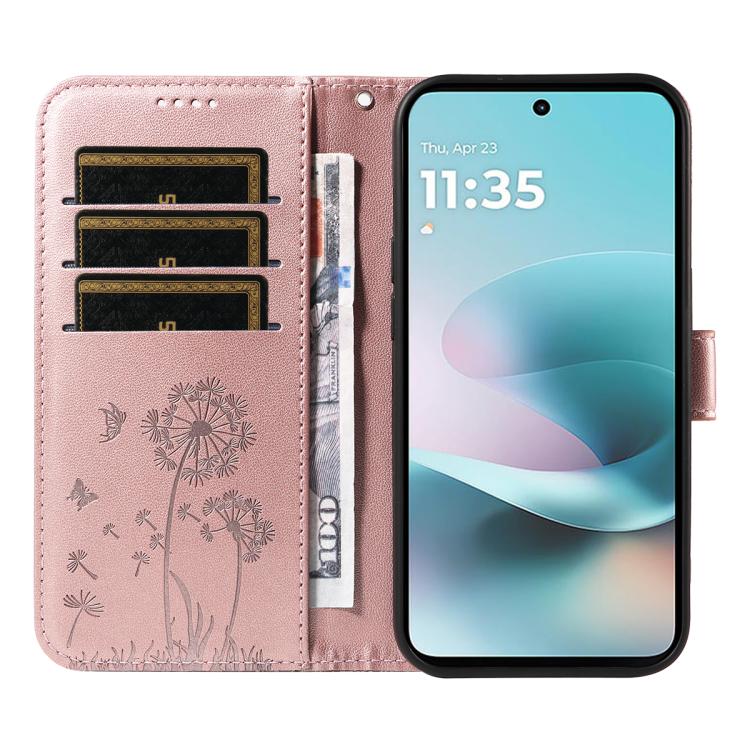 For Nothing Phone 4a Pro Dandelion Embossed Pattern Flip Leather Phone Case