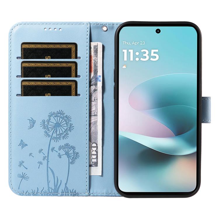 For Nothing Phone 4a Dandelion Embossed Pattern Flip Leather Phone Case