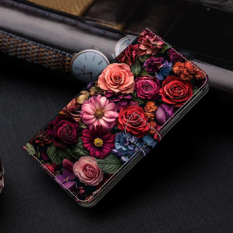 For Samsung Galaxy A37 5G Crystal-Like Painted Vegan Leather Phone Case