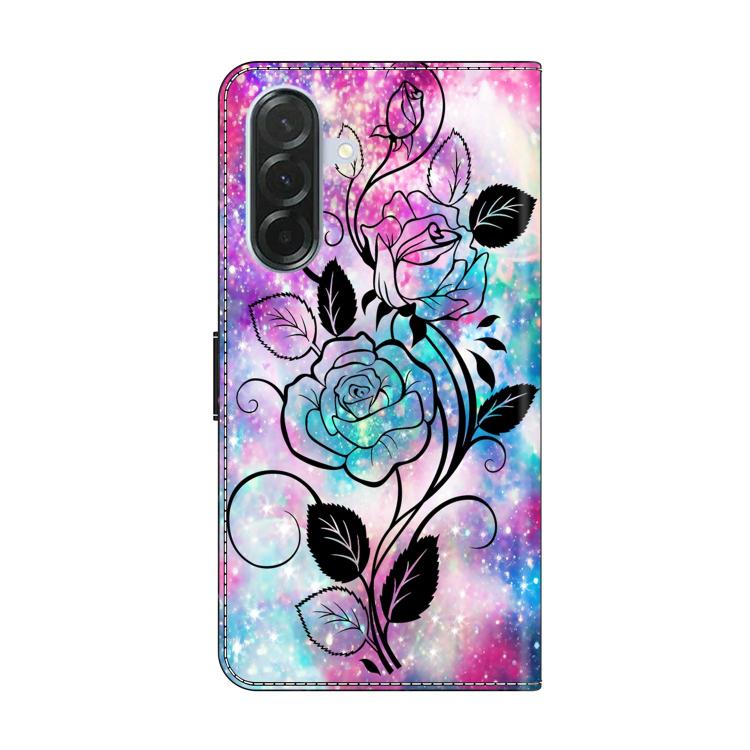 For Samsung Galaxy A37 5G Crystal-Like Painted Vegan Leather Phone Case