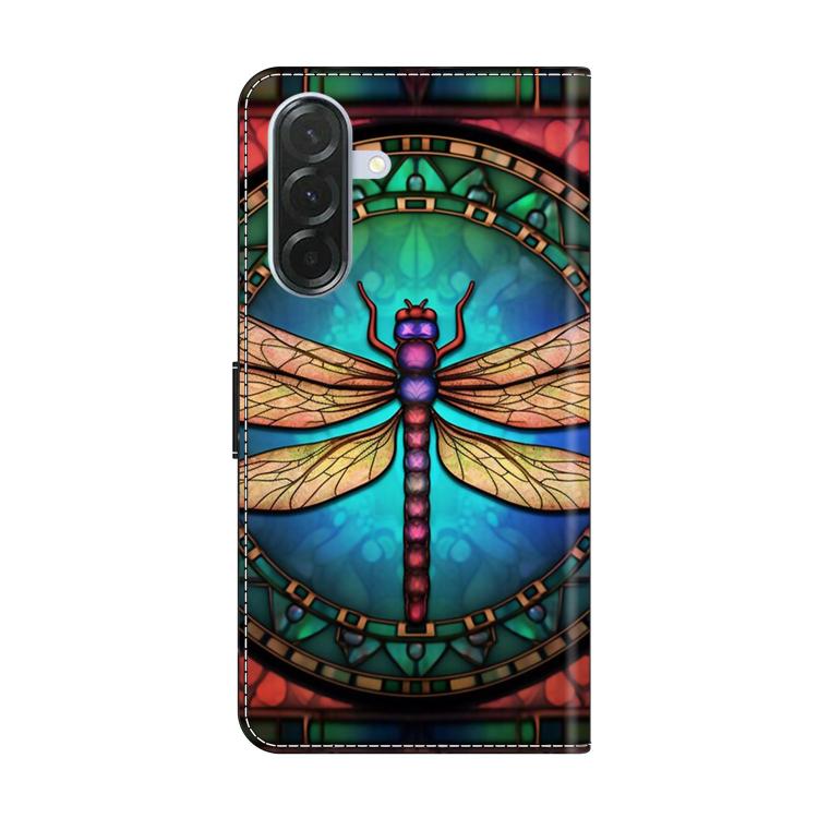 For Samsung Galaxy A37 5G Crystal-Like Painted Vegan Leather Phone Case