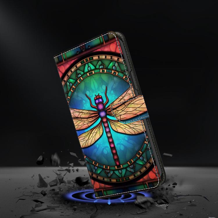For Samsung Galaxy A37 5G Crystal-Like Painted Vegan Leather Phone Case