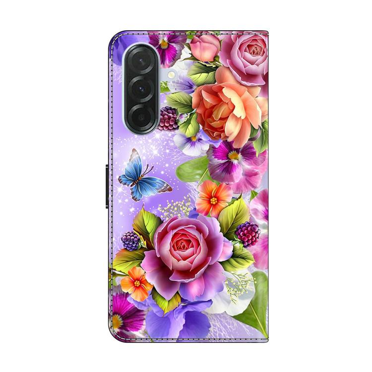For Samsung Galaxy A37 5G Crystal-Like Painted Vegan Leather Phone Case