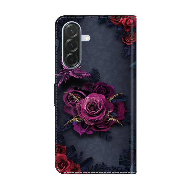 For Samsung Galaxy A37 5G Crystal-Like Painted Vegan Leather Phone Case