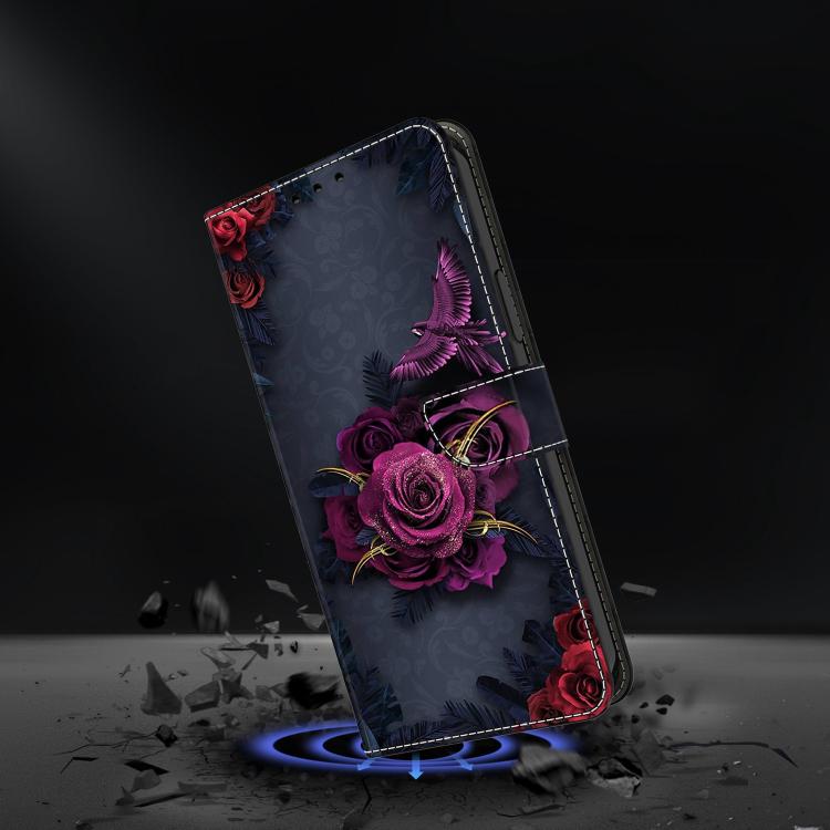 For Samsung Galaxy A37 5G Crystal-Like Painted Vegan Leather Phone Case
