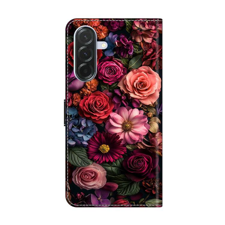 For Samsung Galaxy A57 5G Crystal-Like Painted Vegan Leather Phone Case