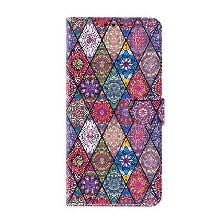 For Samsung Galaxy A57 5G Crystal-Like Painted Vegan Leather Phone Case