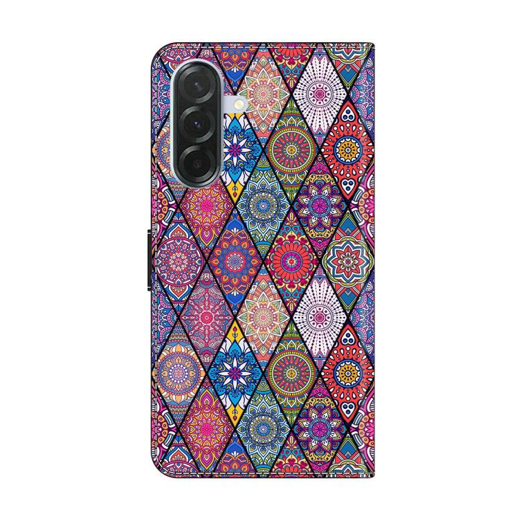 For Samsung Galaxy A57 5G Crystal-Like Painted Vegan Leather Phone Case