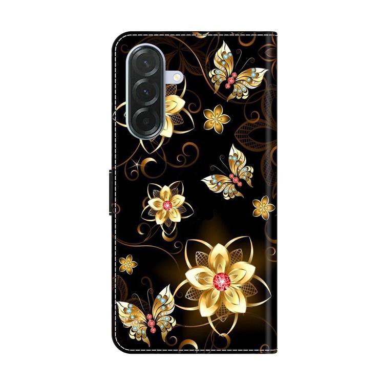 For Samsung Galaxy A57 5G Crystal-Like Painted Vegan Leather Phone Case