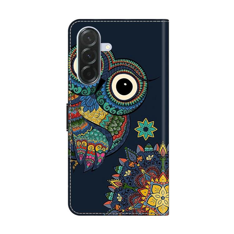 For Samsung Galaxy A57 5G Crystal-Like Painted Vegan Leather Phone Case