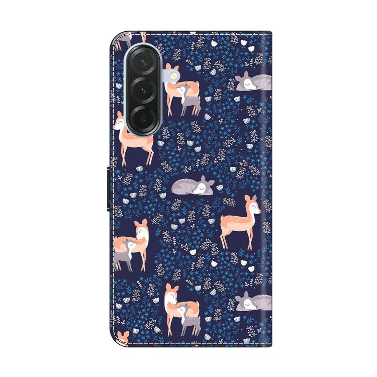 For Samsung Galaxy A57 5G Crystal-Like Painted Vegan Leather Phone Case