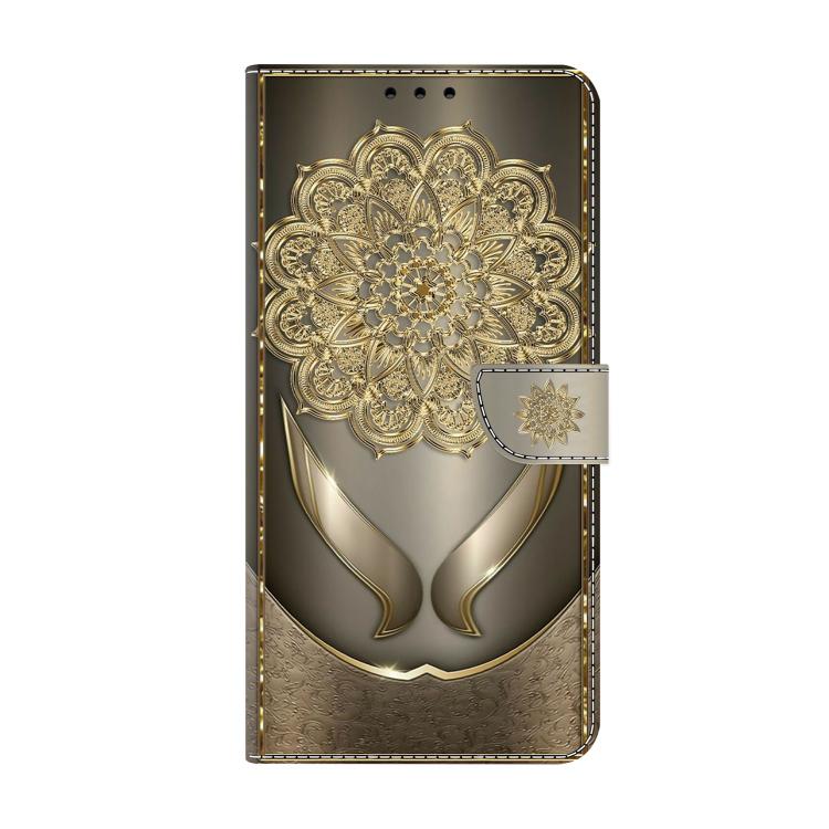 For Samsung Galaxy A57 5G Crystal-Like Painted Vegan Leather Phone Case
