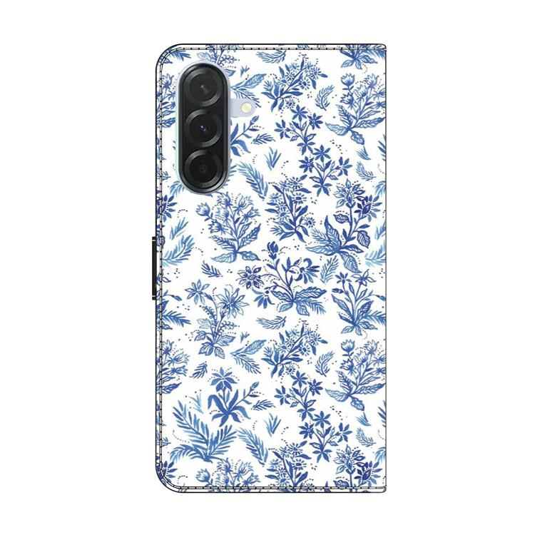For Samsung Galaxy A57 5G Crystal-Like Painted Vegan Leather Phone Case