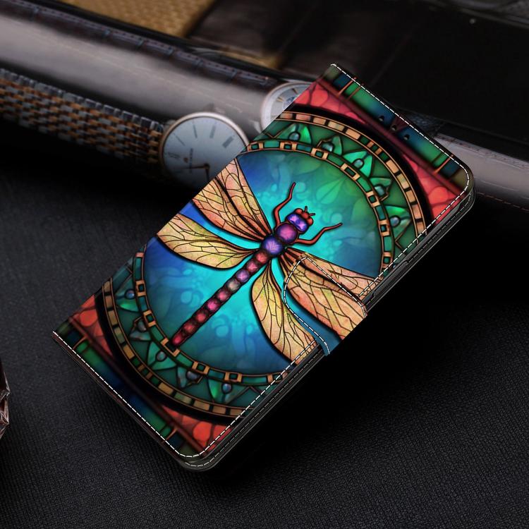 For Samsung Galaxy A57 5G Crystal-Like Painted Vegan Leather Phone Case