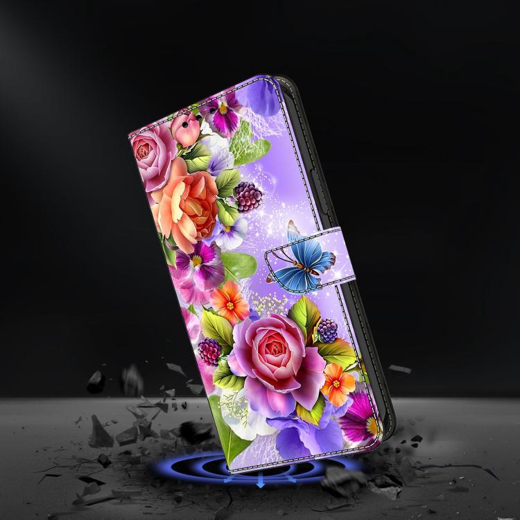 For Samsung Galaxy A57 5G Crystal-Like Painted Vegan Leather Phone Case