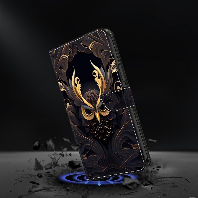 For Samsung Galaxy A57 5G Crystal-Like Painted Vegan Leather Phone Case
