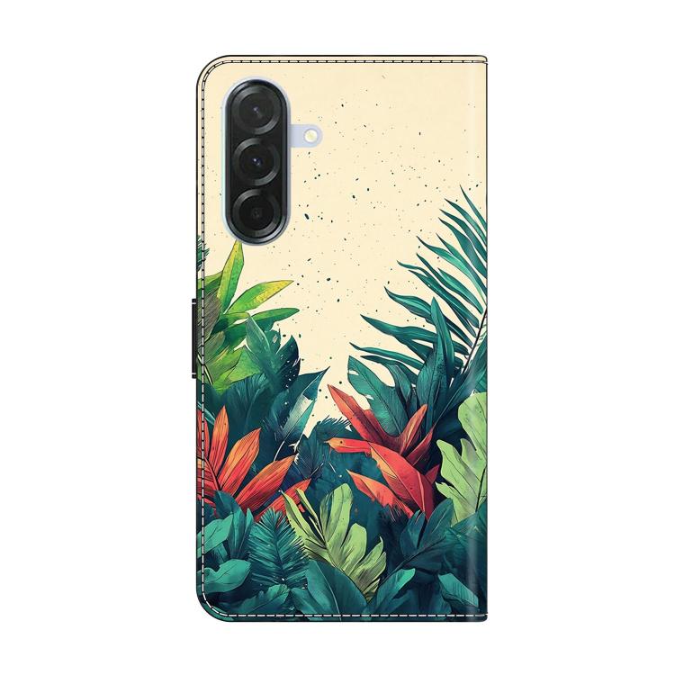 For Samsung Galaxy A57 5G Crystal-Like Painted Vegan Leather Phone Case