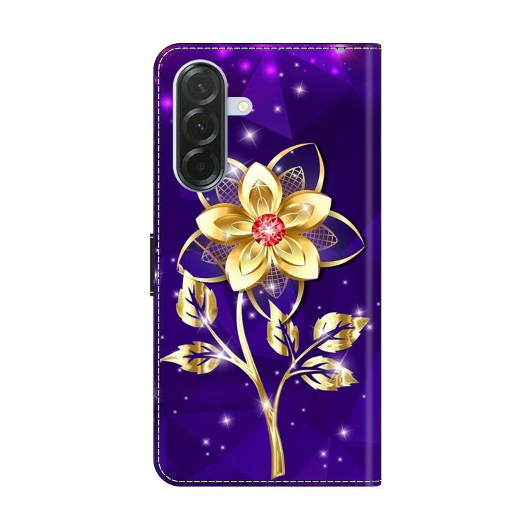 For Samsung Galaxy A57 5G Crystal-Like Painted Vegan Leather Phone Case